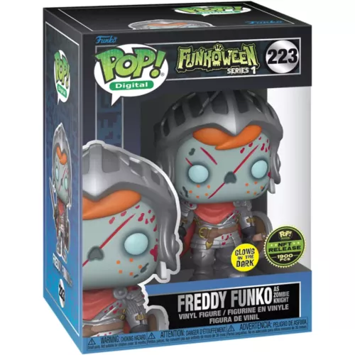 Funko Pop! Freddy Funko as Zombie Knight #223 Glows in the Dark Box