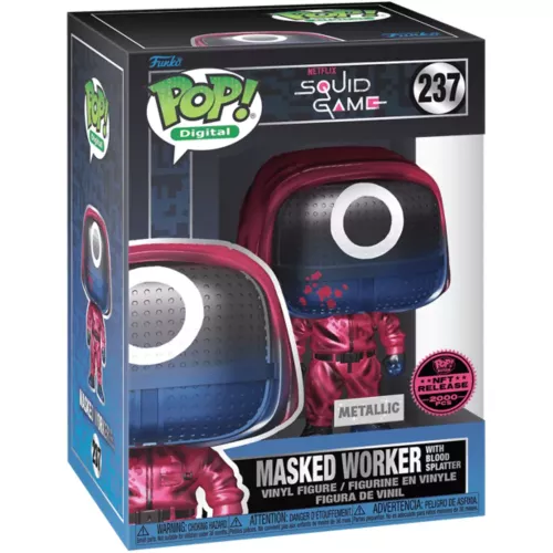Funko Pop! Masked Worker with Blood Splatter #237 Metallic Box