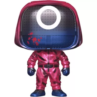 Masked Worker with Blood Splatter