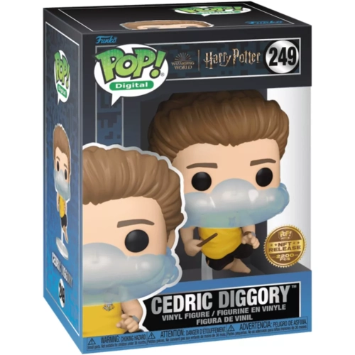 Funko Pop! Cedric Diggory #249 with Bubble-Head Air Mask Box