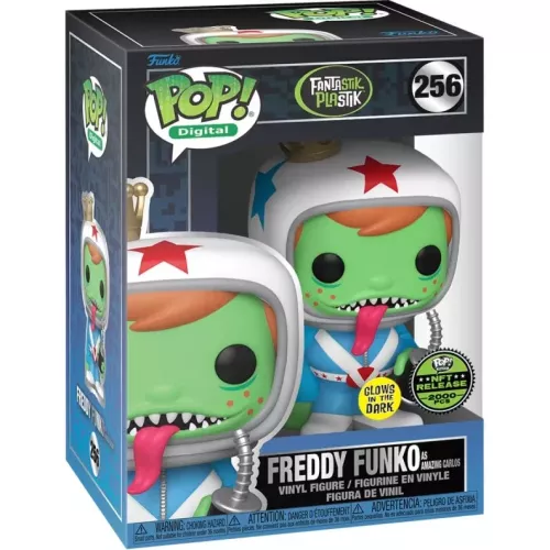 Funko Pop! Freddy Funko as Amazing Carlos #256 Glows in the Dark Box