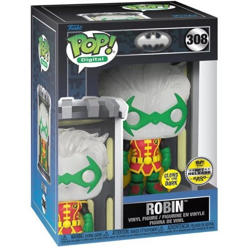 Funko Pop! Robin #308 Glows in the Dark Batman Digital Box