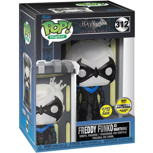 Funko Pop! Freddy Funko as Nightwing #312 Glows in the Dark Box