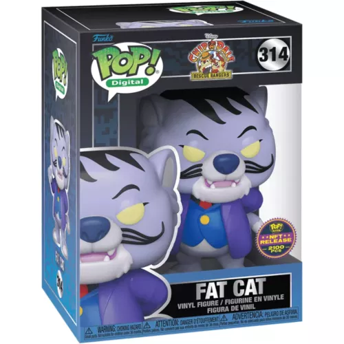 Funko Pop! Fat Cat #314 Disney Chip 'n Dale Rescue Rangers Box