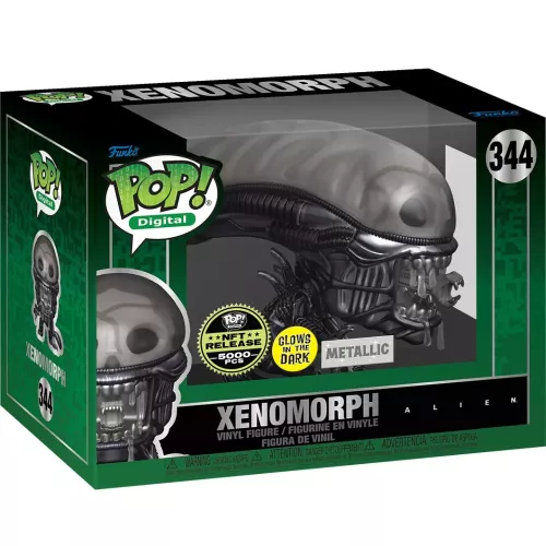 Funko Pop! Xenomorph #344 Glows in the Dark Metallic Box