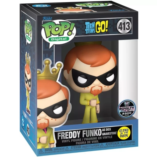 Funko Pop! Freddy Funko as Dick Gravestone #413 Glows in the Dark Box