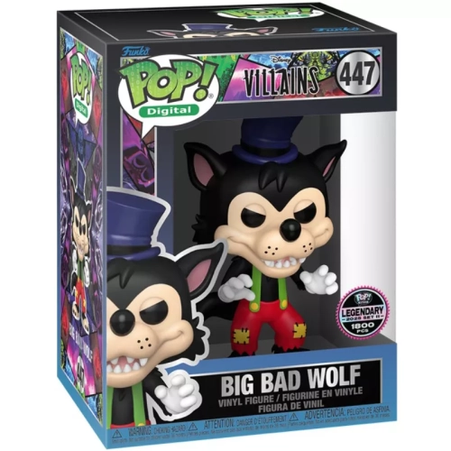 Funko Pop! Big Bad Wolf #447 Disney Villains Digital Box