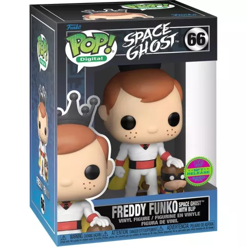 Funko Pop! Freddy Funko Space Ghost with Blip #66 Digital Box