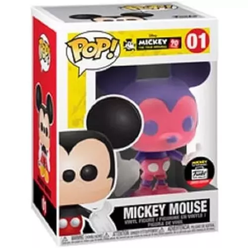 Funko Pop! Mickey Mouse #01 Pink & Purple Disney Mickey The True Original 90 Years Box