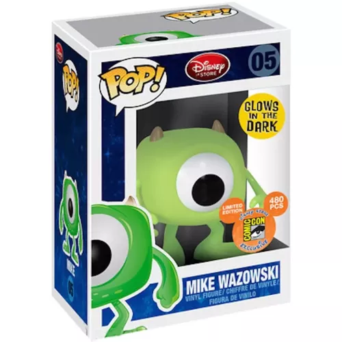 Funko Pop! Mike Wazowski #05 Glows in the Dark Disney Store Box