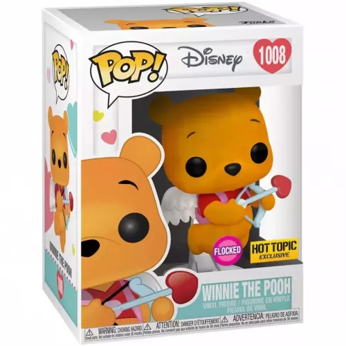 Funko Pop! Winnie the Pooh #1008 as Cupid Flocked Disney Box