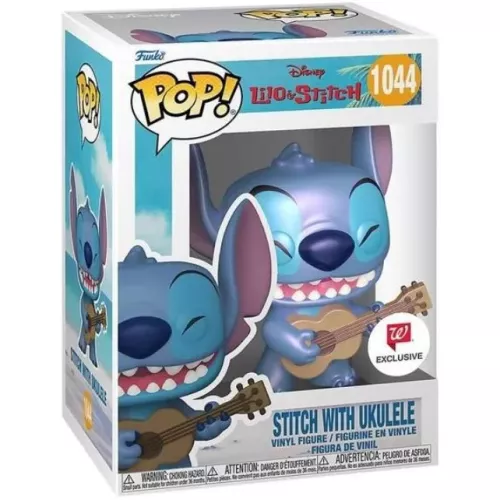 Funko Pop! Stitch with Ukulele #1044 Pearlescent Disney Lilo & Stitch Box