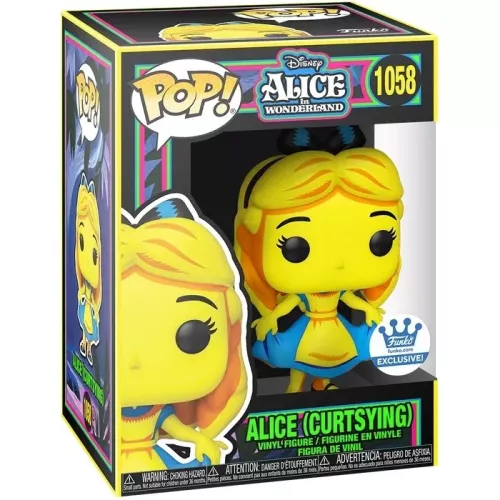 Funko Pop! Alice (Curtsying) #1058 Blacklight Disney Alice in Wonderland Box