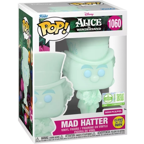 Funko Pop! Mad Hatter #1060 Glows in the Dark Disney Alice in Wonderland Box