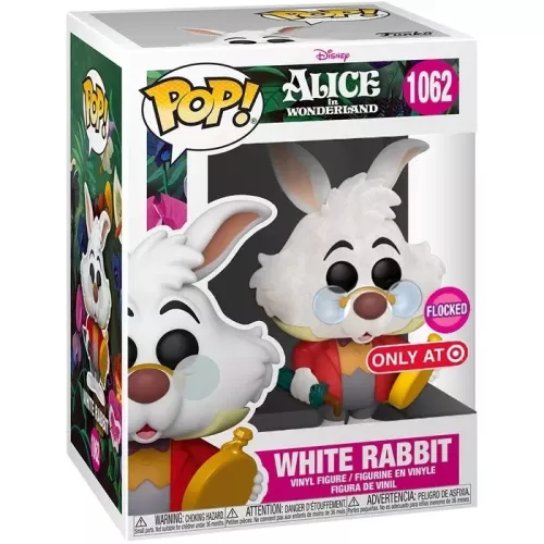 Funko Pop! White Rabbit #1062 Flocked Disney Alice in Wonderland Box