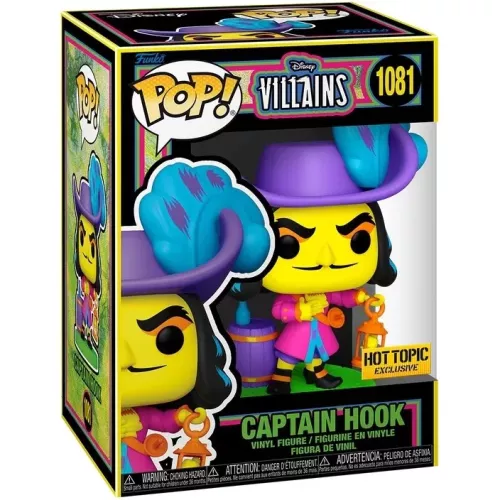 Funko Pop! Captain Hook #1081 Blacklight Disney Villains Box