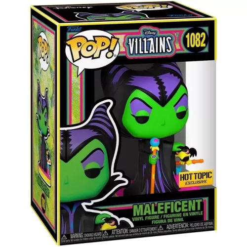 Funko Pop! Maleficent #1082 Blacklight Disney Villains Box