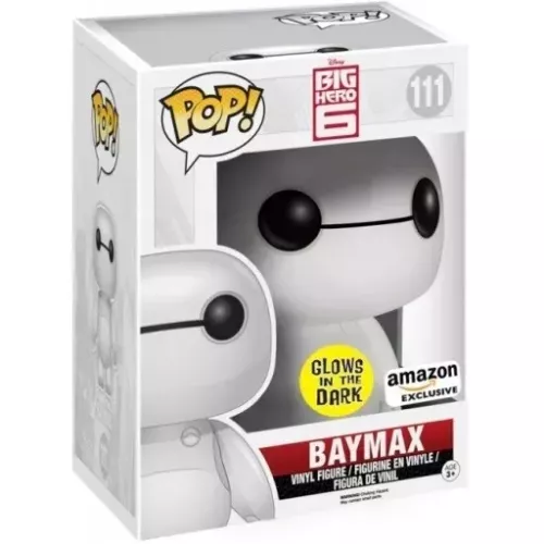 Funko Pop! Baymax #111 6 Inch Glows in the Dark Disney Big Hero 6 Box