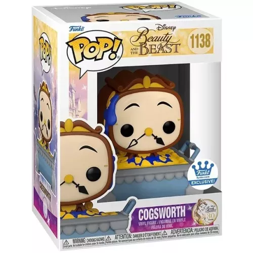 Funko Pop! Cogsworth #1138 Pie and Pudding Disney Beauty and the Beast Box