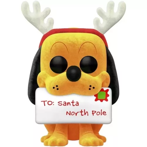 Funko Pop! Pluto #1227 Reindeer Flocked Disney Vinyl Figure