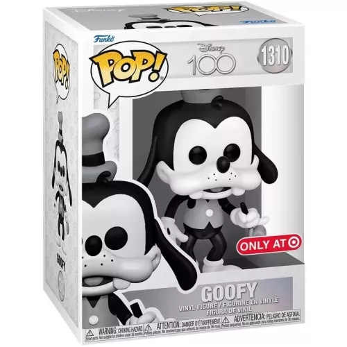 Funko Pop! Goofy #1310 Black and White Disney 100 Vinyl Figure Box