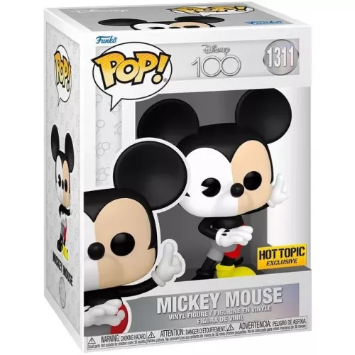 Funko Pop! Mickey Mouse #1311 Two-Tone Disney 100 Vinyl Figure Box