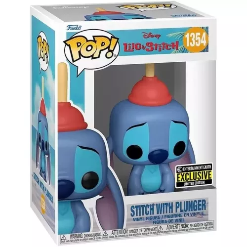Funko Pop! Stitch with Plunger #1354 Disney Lilo & Stitch Box