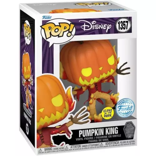 Funko Pop! Pumpkin King #1357 Glows in the Dark Disney Box