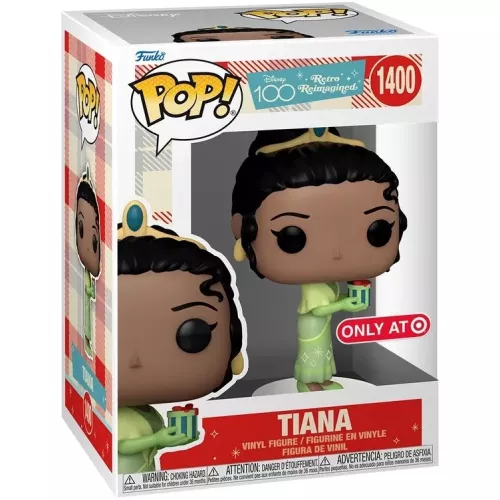 Funko Pop! Tiana #1400 Disney 100 Retro Reimagined Box