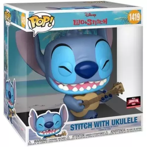 Funko Pop! Stitch with Ukulele #1419 10 Inch Disney Lilo & Stitch Box