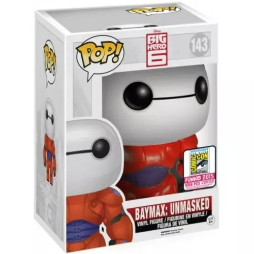 Funko Pop! Baymax: Unmasked #143 6 Inch Disney Big Hero 6 Box