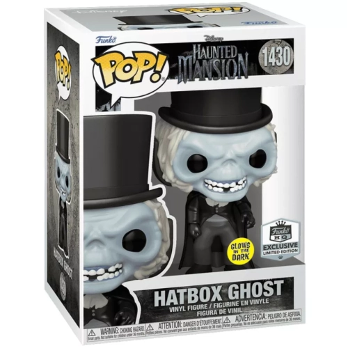 Funko Pop! Hatbox Ghost #1430 Glows in the Dark Disney Haunted Mansion Box