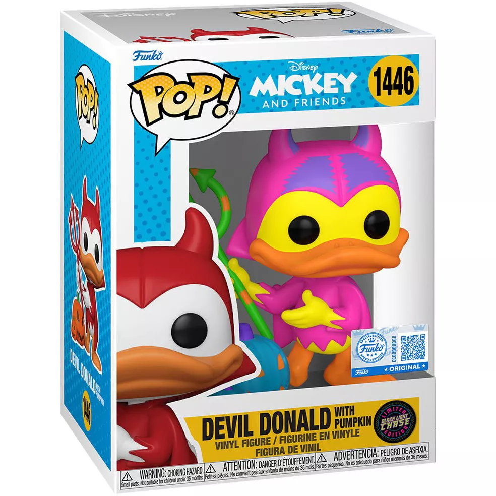 Donald Duck with Pumpkin Box