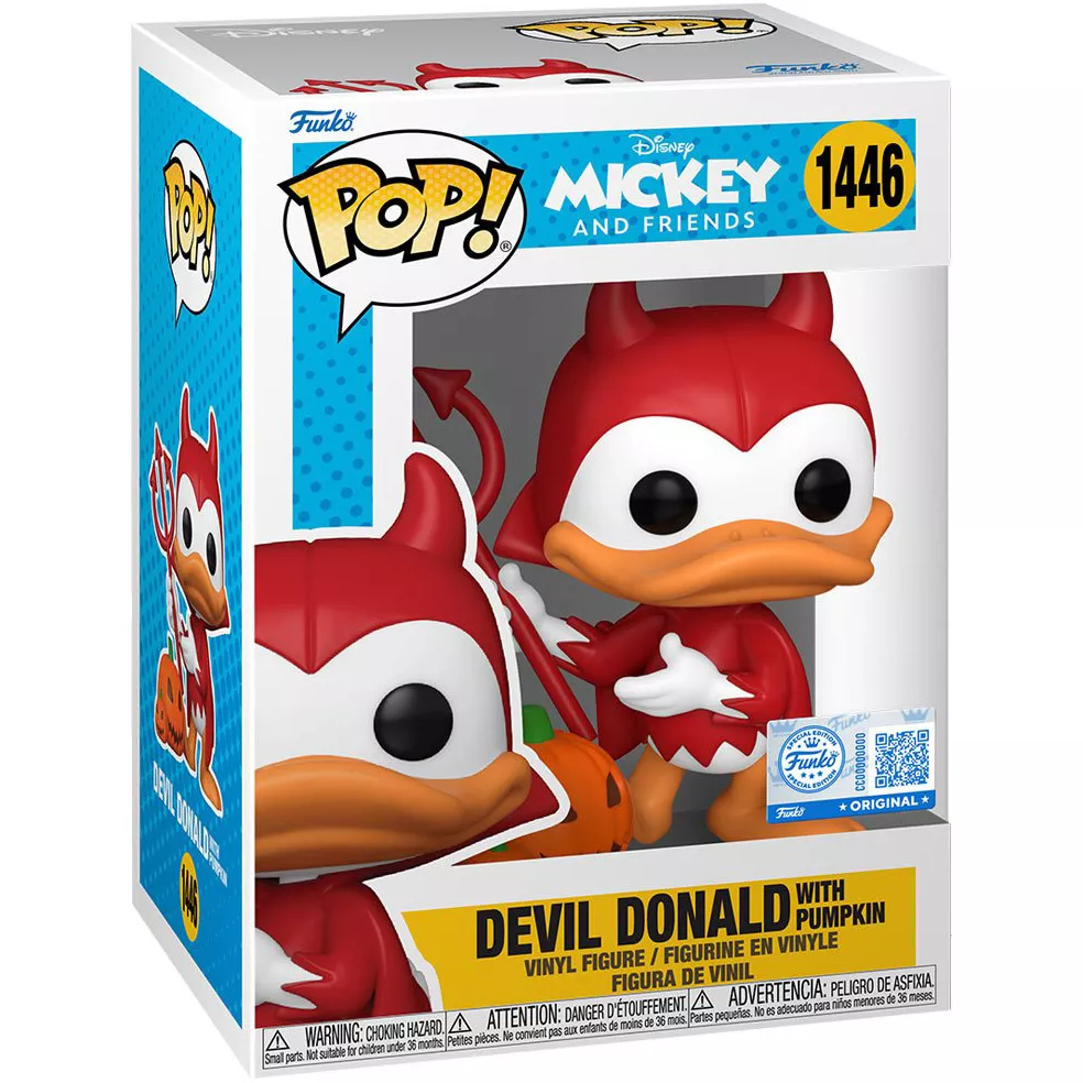 Donald Duck with Pumpkin Box