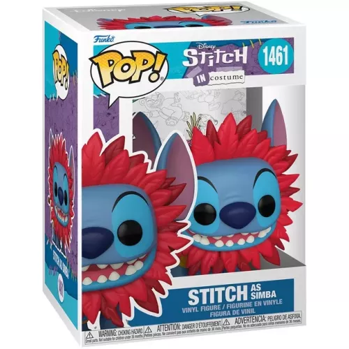 Funko Pop! Stitch as Simba #1461 Disney Stitch in Costume Box