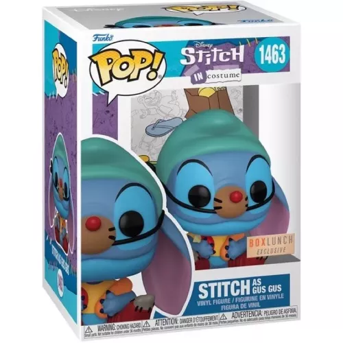 Funko Pop! Stitch as Gus Gus #1463 Disney Stitch in Costume Box