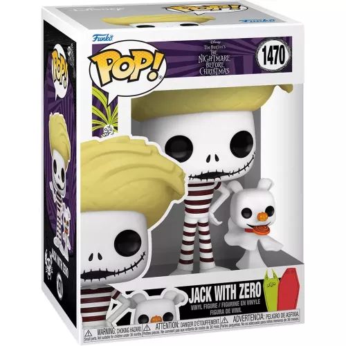 Funko Pop! Jack with Zero #1470 Disney Tim Burton's The Nightmare Before Christmas Box