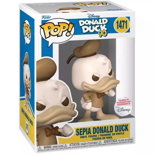 Funko Pop! Sepia Donald Duck #1471 Disney Donald Duck 90 Box