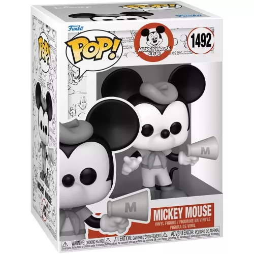Funko Pop! Mickey Mouse #1492 Black and White Mickey Mouse Club Box