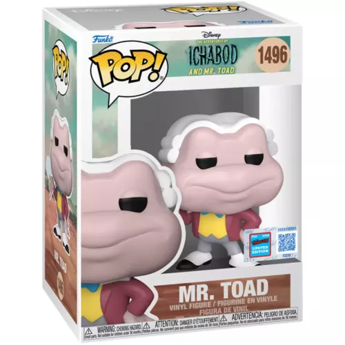 Funko Pop! Mr. Toad #1496 Disney The Adventures Ichabod and Mr. Toad Box