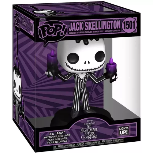 Funko Pop! Jack Skellington #1501 Lights Up! Disney Tim Burton's The Nightmare Before Christmas Box