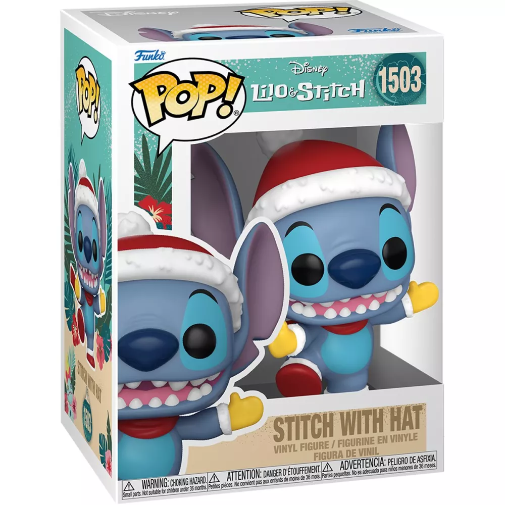 Stitch with Hat Box