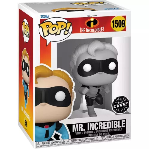 Funko Pop! Mr. Incredible #1509 Classic Suit Chase Black and White Box