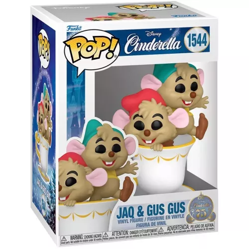 Funko Pop! Jaq & Gus Gus #1544 in Cup Disney Cinderella Box