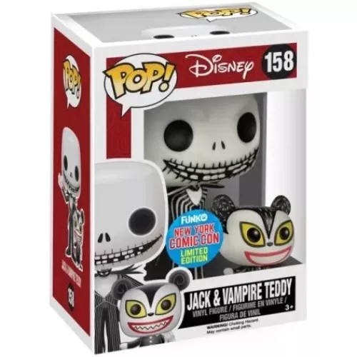 Funko Pop! Jack & Vampire Teddy #158 Disney Vinyl Figure Box
