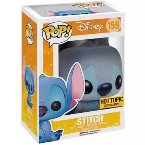Funko Pop! Stitch #159 Sitting Flocked Disney Vinyl Figure Box