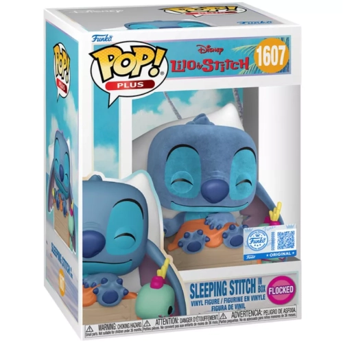 Funko Pop! Sleeping Stitch in Box #1607 Flocked PLUS Box