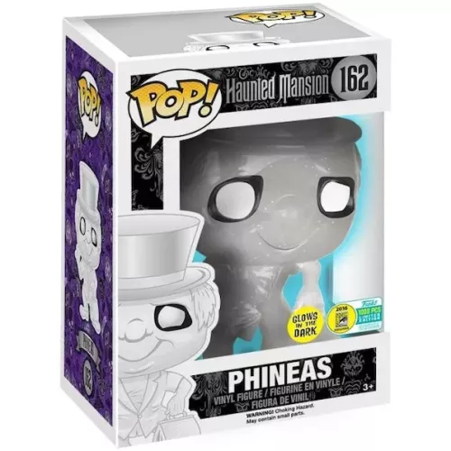 Funko Pop! Phineas #162 Glows in the Dark The Haunted Mansion Box