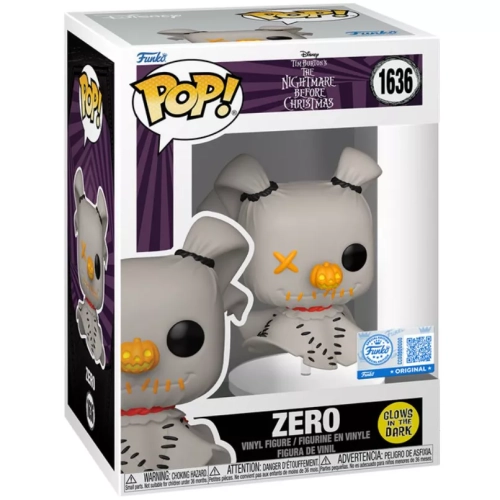Funko Pop! Zero #1636 Patchwork Glows in the Dark Disney Tim Burton's The Nightmare Before Christmas Box