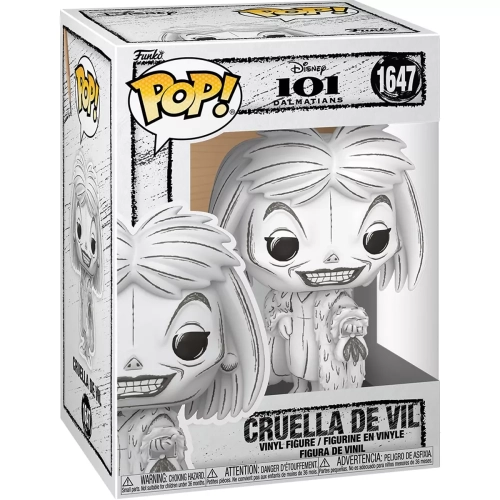 Funko Pop! Cruella De Vil #1647 Sketched Deco Disney 101 Dalmatians Box